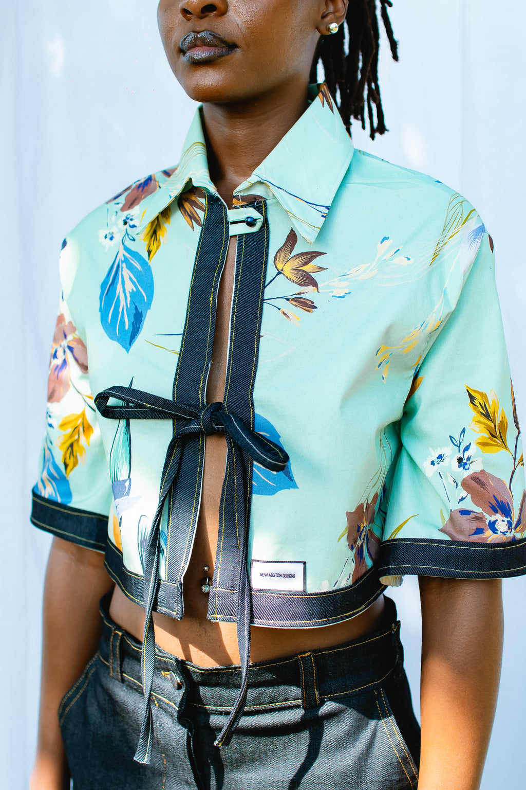Denim Floral Shirt