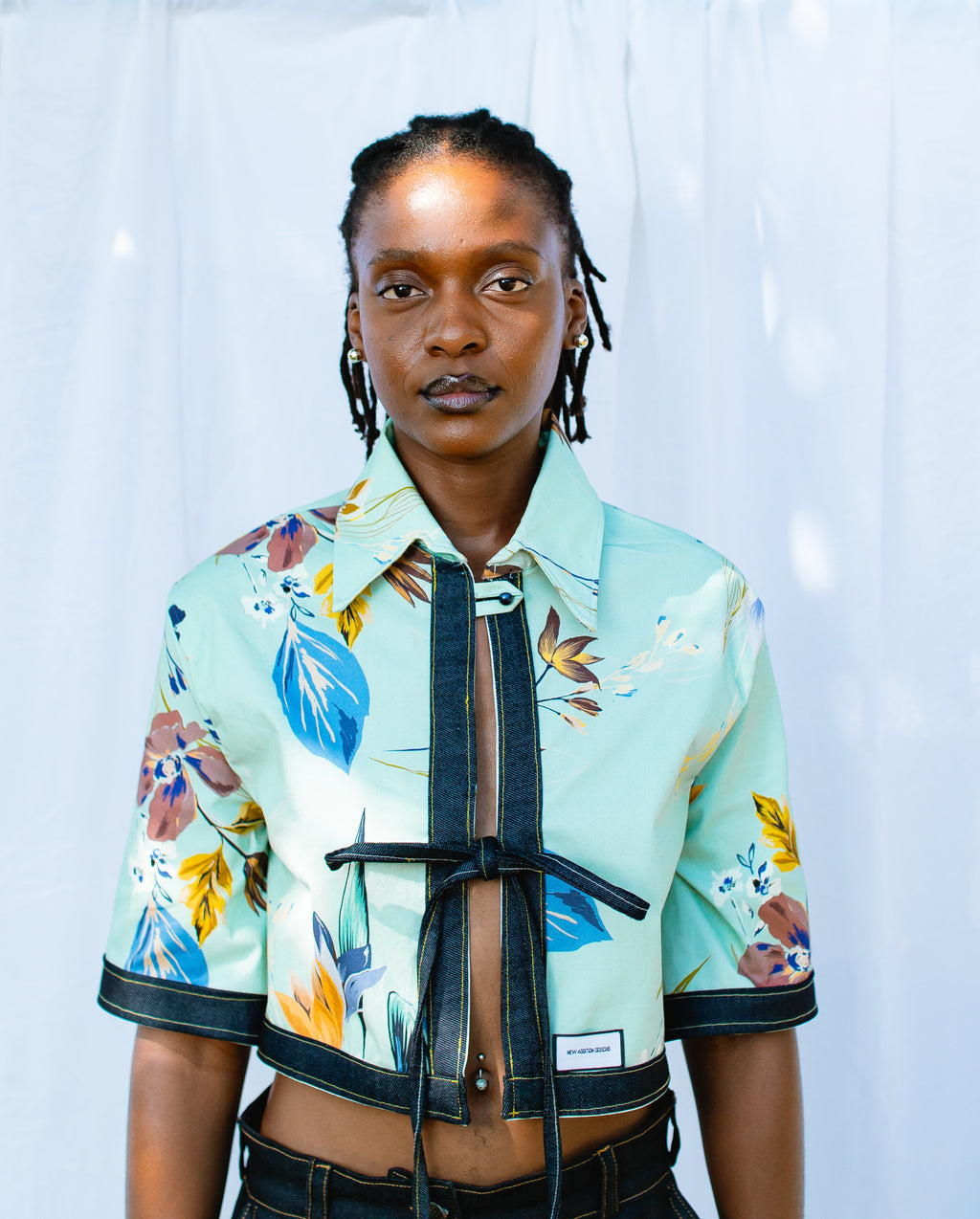 Denim Floral Shirt