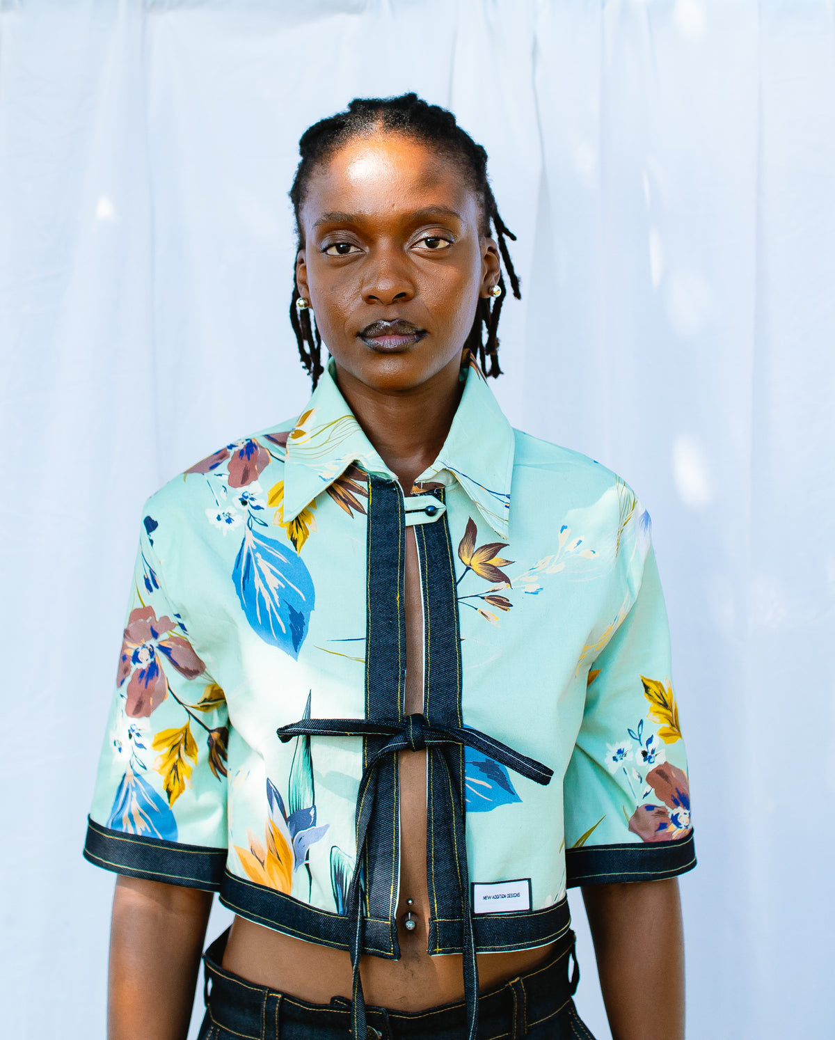 Denim Floral Shirt