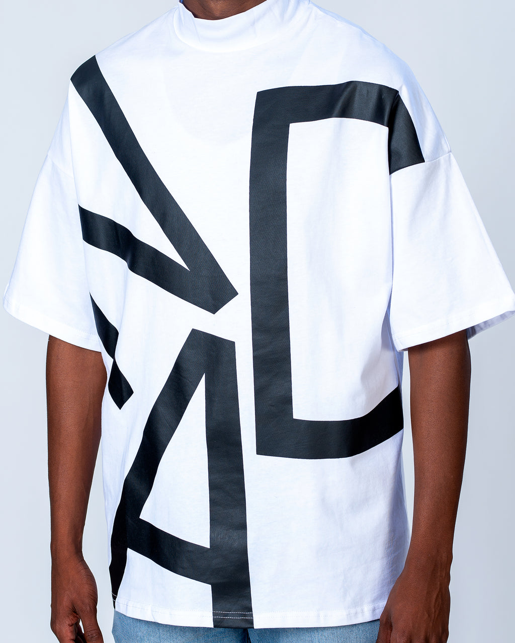 White Mockneck