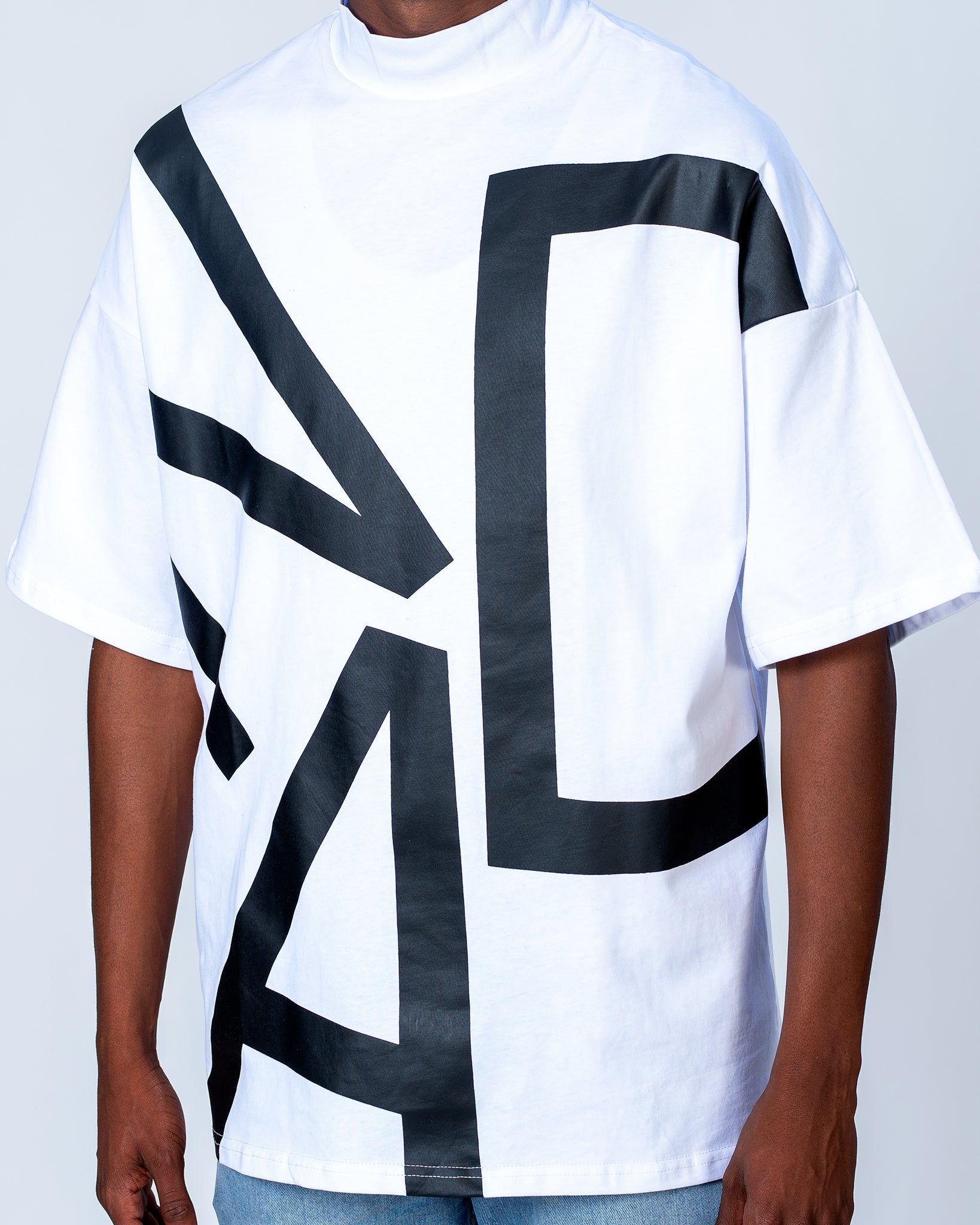 White Mockneck
